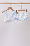 Blue Sailboat Smocked 2PC Swimsuit - Aaria Tees Aaria Tees