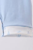 Blue Sailboat Embroidered Jon Jon - Aaria Tees Aaria Tees