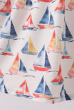Blue Sailboat Embroidered Dress - Aaria Tees Aaria Tees