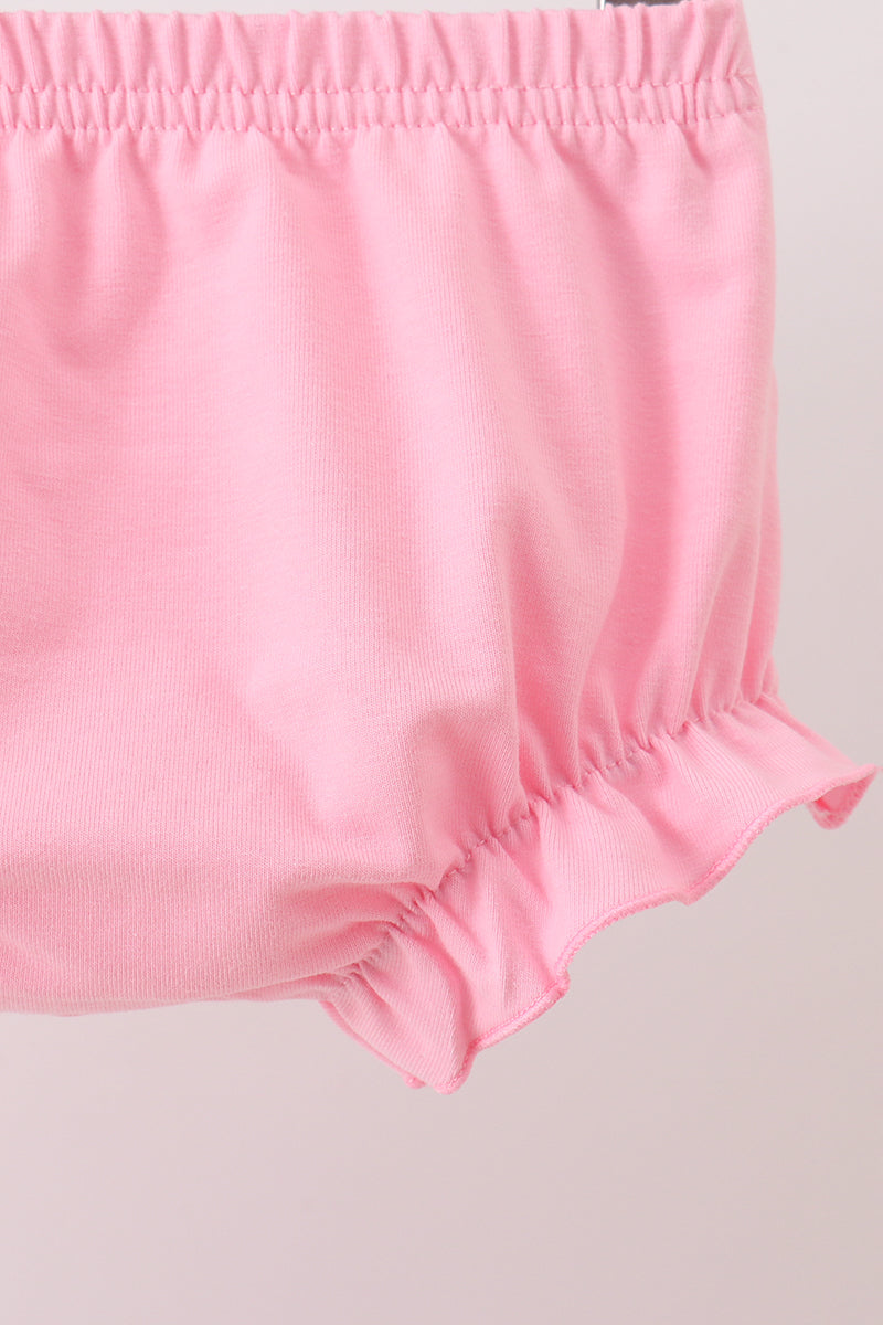 Pink Bow Print Bloomer Set - Aaria Tees Aaria Tees
