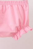 Pink Bow Print Bloomer Set - Aaria Tees Aaria Tees