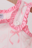 Pink Bow Print Bubble - Aaria Tees Aaria Tees
