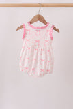 Pink Bow Print Bubble - Aaria Tees Aaria Tees