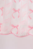 Pink Bow Print Ruffle Shorts Set - Aaria Tees Aaria Tees