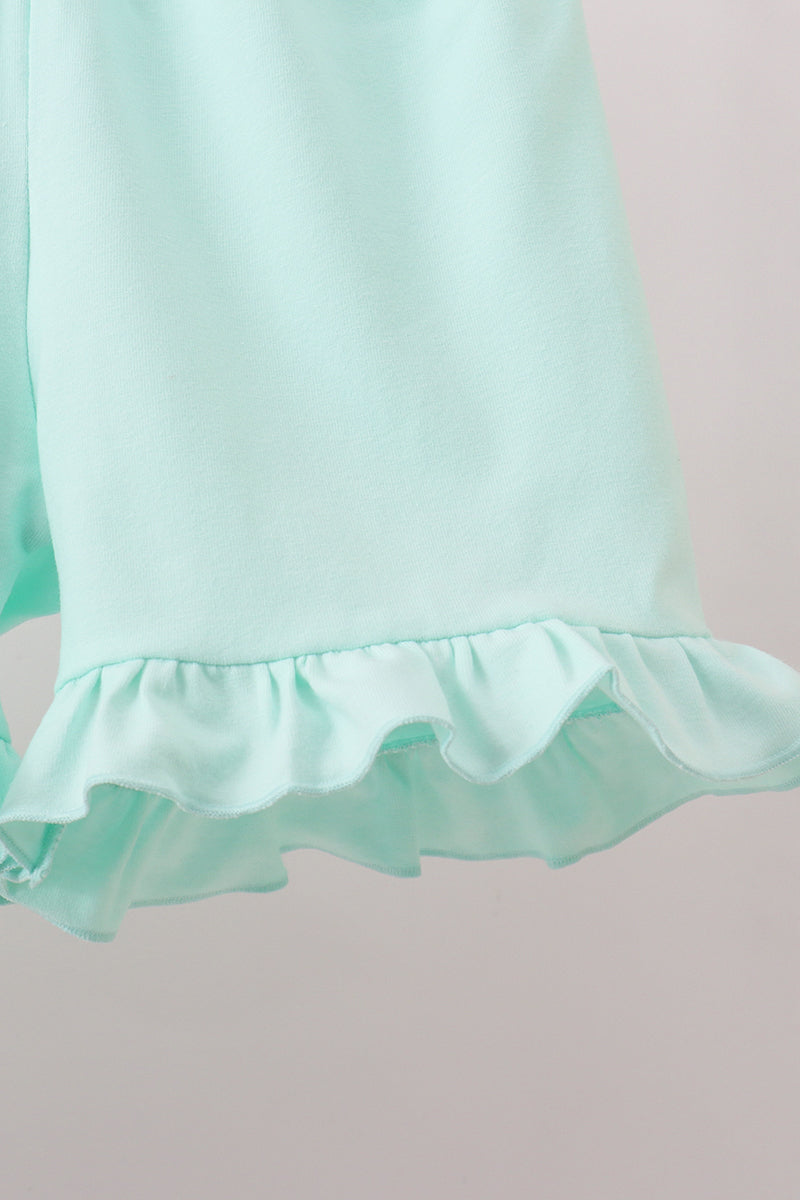 Rainbow Stripe Ruffle Set - Aaria Tees Aaria Tees