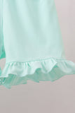 Rainbow Stripe Ruffle Set - Aaria Tees Aaria Tees