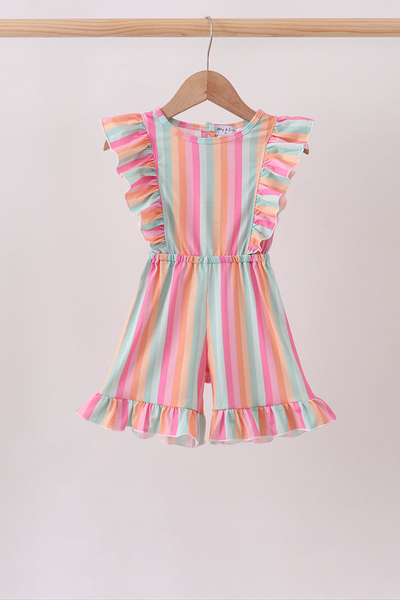 Rainbow Stripe Jumpsuit - Aaria Tees