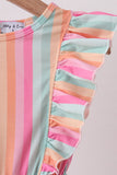 Rainbow Stripe Jumpsuit - Aaria Tees Aaria Tees