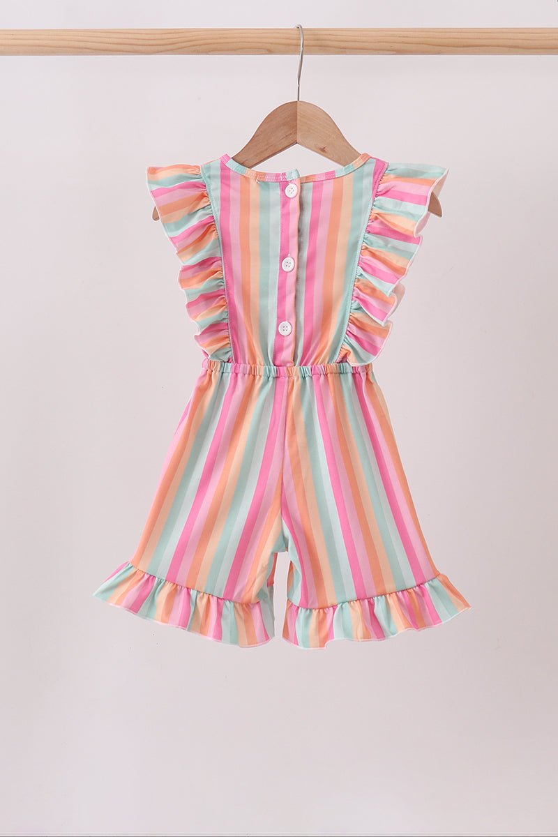 Rainbow Stripe Jumpsuit - Aaria Tees Aaria Tees