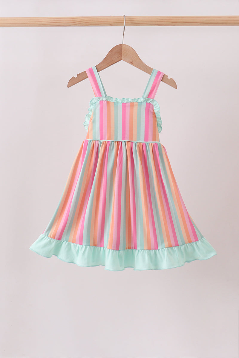 Rainbow Stripe Dress - Aaria Tees Aaria Tees