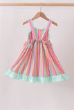 Rainbow Stripe Dress - Aaria Tees Aaria Tees