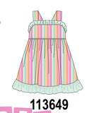 Rainbow Stripe Dress Aaria Tees