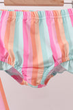 Rainbow Stripe UPF Rashguard Set - Aaria Tees Aaria Tees