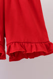 Blue School Bus Smocked Gingham Ruffle Shorts Set - Aaria Tees Aaria Tees