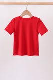 Red School Bus Smocked top - Aaria Tees Aaria Tees