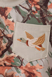 Camo Duck Embroidered Pocket Bubble Aaria Tees