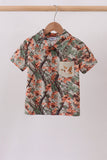 Camo Wildlife Embroidered Dad&me Button Down Shirt - Aaria Tees Aaria Tees