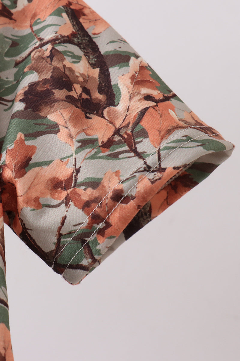 Camo Wildlife Embroidered Dad&me Button Down Shirt - Aaria Tees Aaria Tees