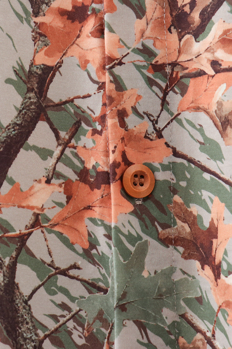Camo Wildlife Embroidered Dad&me Button Down Shirt - Aaria Tees Aaria Tees