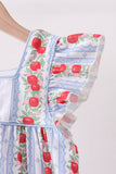 Red Apple Applique Ruffle Shorts Set Aaria Tees