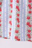 Red Apple Applique Dress Aaria Tees