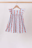 Red Apple Applique Dress Aaria Tees