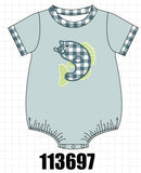 Green Fish Applique Bubble Aaria Tees