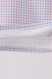 Blue Apple Embroidered Plaid Shorts Set Aaria Tees