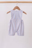 Blue Apple Embroidered Plaid Jon Jon Aaria Tees