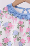 Blue floral jogger set Aaria Tees