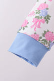 Blue floral jogger set Aaria Tees