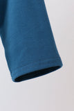 Teal Apple Embroidered Top Aaria Tees
