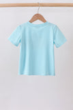 Blue Apple Smocked Top Aaria Tees
