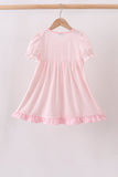Pink Jack-O-Lantern  Applique Dress Aaria Tees