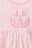 Pink Jack-O-Lantern  Applique Dress Aaria Tees