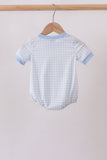Blue Jack-O-Lantern  Applique Bubble Aaria Tees