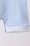 Blue Jack-O-Lantern  Applique Romper Aaria Tees