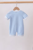 Blue Jack-O-Lantern  Applique Romper Aaria Tees