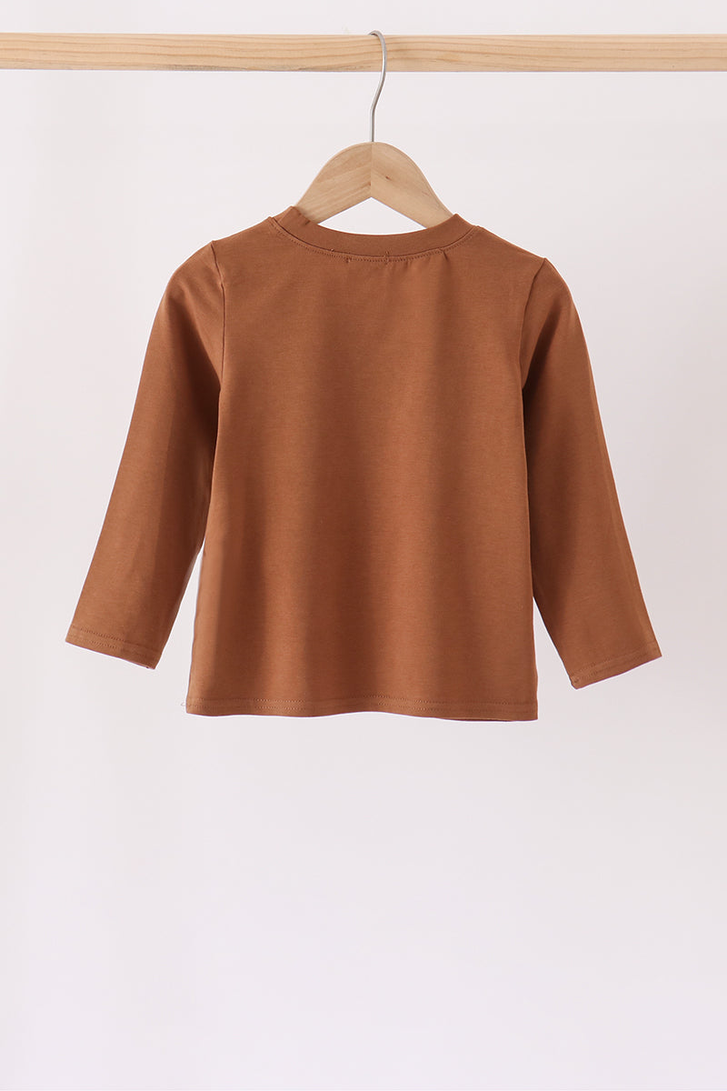Brown Football French Knot Top - Aaria Tees Aaria Tees