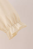 Cream Football French Knot Ruffle Dress - Aaria Tees Aaria Tees