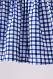 Navy Apple Embroidered Gingham Bloomer Set - Aaria Tees Aaria Tees