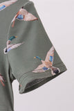 Green Mallard Bamboo Jumpsuit - Aaria Tees Aaria Tees