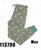 Green Mallard Bamboo Dad Pants Aaria Tees