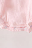 Pink Castle Embroidery Jacquard Bubble Aaria Tees