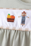 Green Scarecrow Embroidery Ruffle Pants Set Aaria Tees
