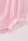 Pink Puppy Pumpkin Applique Bow Bubble - Aaria Tees Aaria Tees