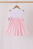 Pink Puppy Pumpkin Applique Dress - Aaria Tees Aaria Tees