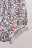 Blue Floral Bow Applique Bloomer Set Aaria Tees