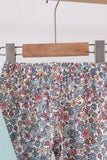 Blue Floral Bow Applique Pants Set Aaria Tees