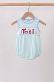 Blue Tool Smocked Stripe Bubble Aaria Tees